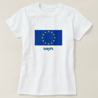 La Europa de las camisetas de las mujeres