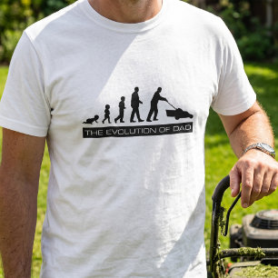La evolución de Papá - Una divertida camiseta para