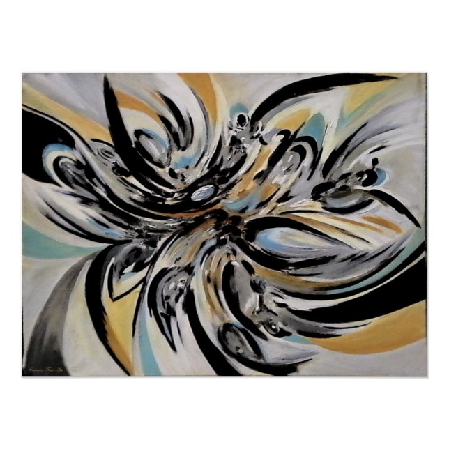 "La expresión reflectante", un Poster brillante (Anverso)