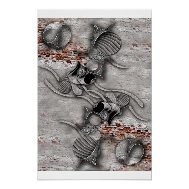 "La expresión sensible", brillante Poster (Anverso)