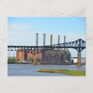 La fábrica detrás de la tarjeta postal puente