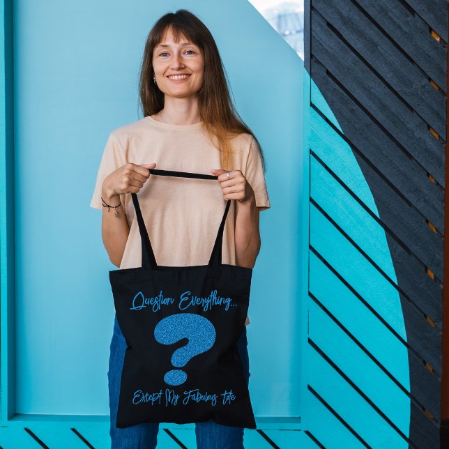 La Fabulosa Bolsa Tote Glitter Question Mark (Subido por el creador)