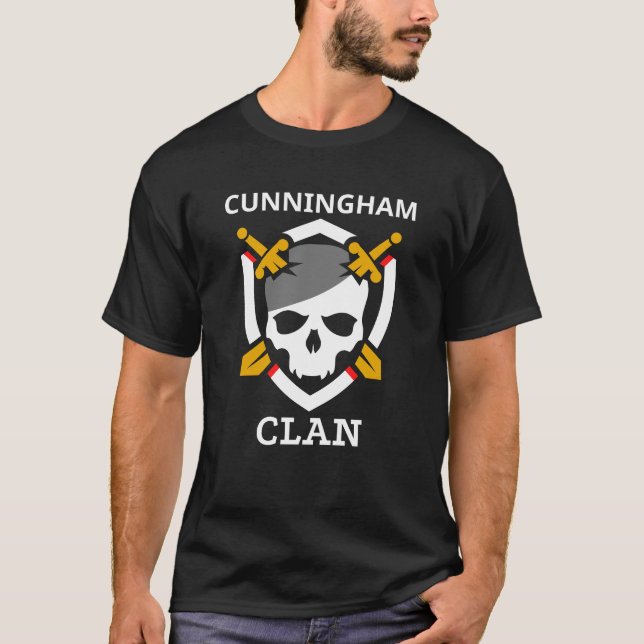 La familia Clan Cunningham arremete camiseta (Anverso)