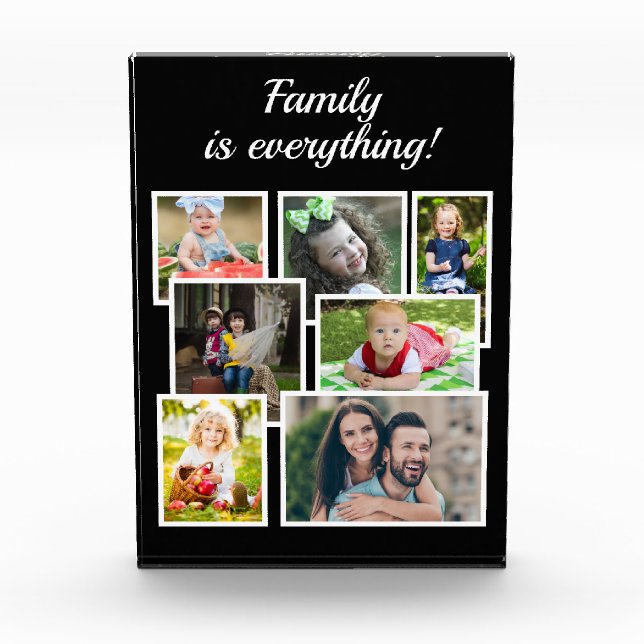 La familia de Collages de fotos Black 7 es todo (Anverso)