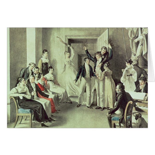 La familia de Francisco Peter Schubert que juega a (Anverso (Horizontal))