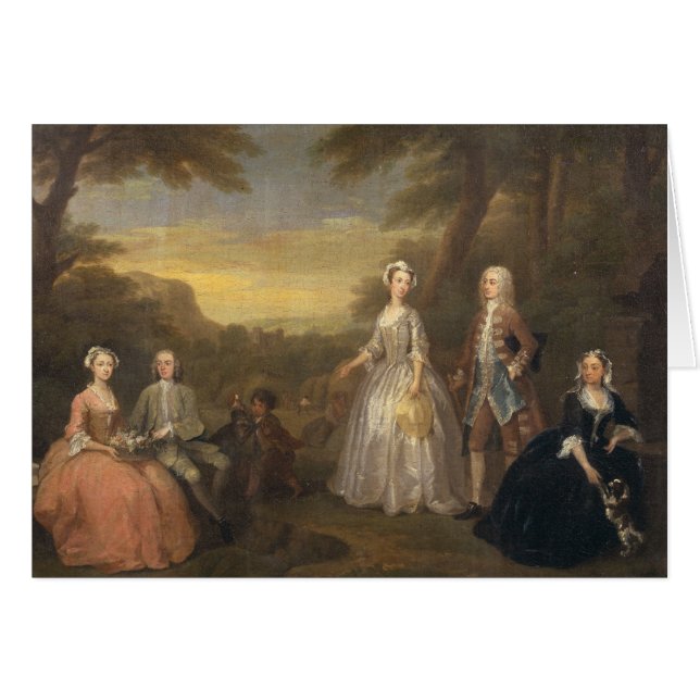 La familia de Jones, c.1730-1 (Anverso (Horizontal))