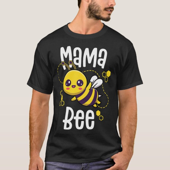 La familia de las camisetas Mama Bee Shirt Aee Cam (Anverso)