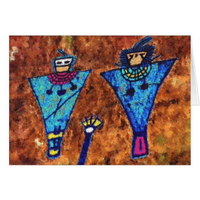 La familia en el barranco de Sego (Anverso (Horizontal))