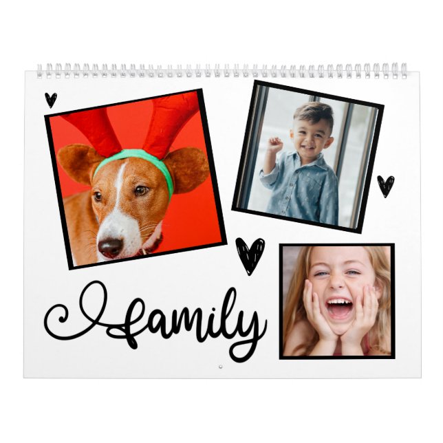 La familia es todo el calendario (Tapa)