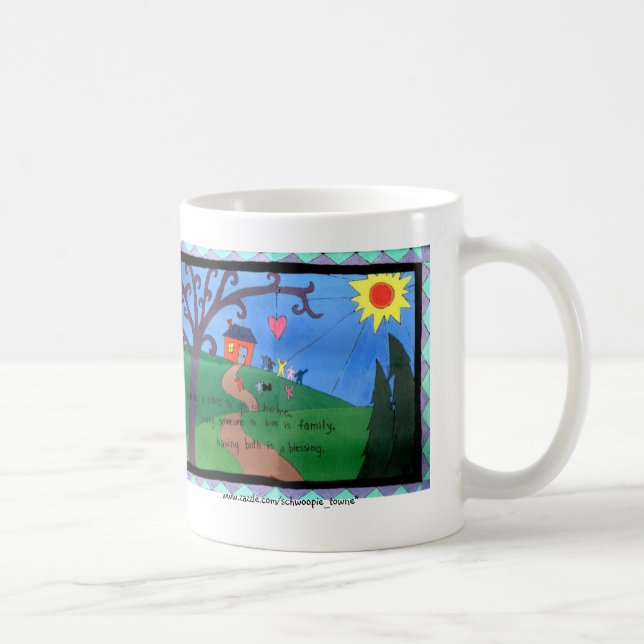 La familia es una taza de la bendición (Derecha)