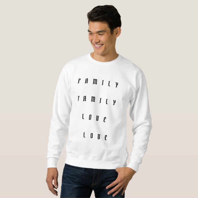 La familia familiar ama la sudadera (Anverso completo)