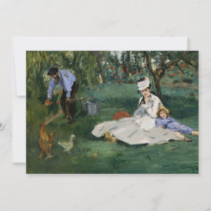 La familia Monet en su jardín   Édouard Manet