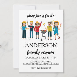 la familia reúne invitaciones a reuniones familiar