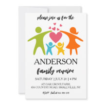 la familia reúne invitaciones a reuniones familiar