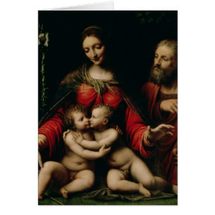 La familia santa con St. John infantil