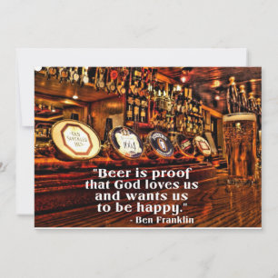 La famosa cita de cerveza de Ben Franklin