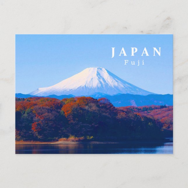 La famosa postal Fuji de Japón (Anverso)