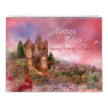 La fantasía coloca el calendario del arte