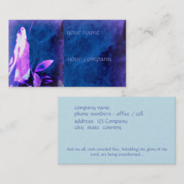 La fe basó la tarjeta de visita, rogando la figura