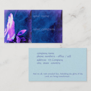 La fe basó la tarjeta de visita, rogando la figura