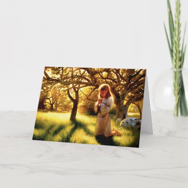 La Fe De Una Tarjeta De Saludo Para Niños (Anverso)