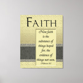 La fe es la sustancia que envuelve el lienzo