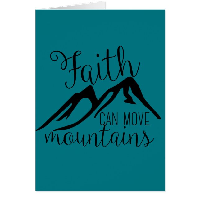 la fe puede mover las montañas (Frente)