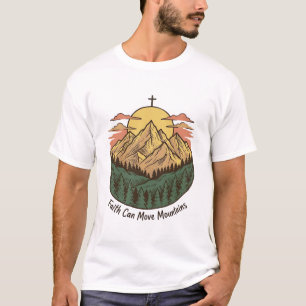 La Fe Puede Mover Montañas Camiseta Vintage de Mon