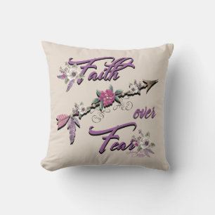 La fe sobre el Cojín decorativo del miedo