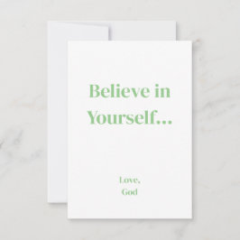 La Fe Verde Cree En Sí Misma. Tarjetas pequeñas