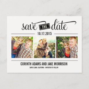 "LA" Fecha - Tarjeta de Save The Date