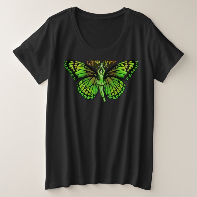 La Fee Verte con alas desplegadas (Anverso del diseño)