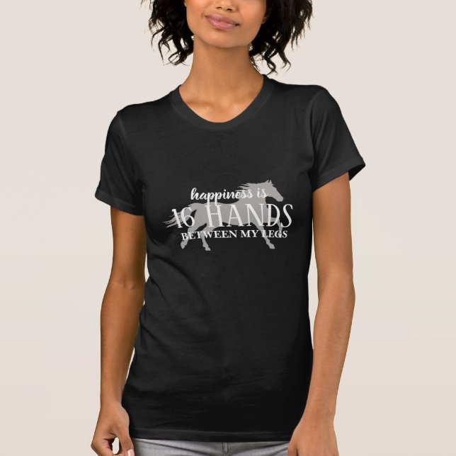 La felicidad es 16 manos entre mi camiseta de pier (Anverso)