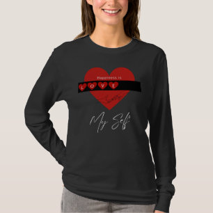 La felicidad es amor a mi auto camiseta