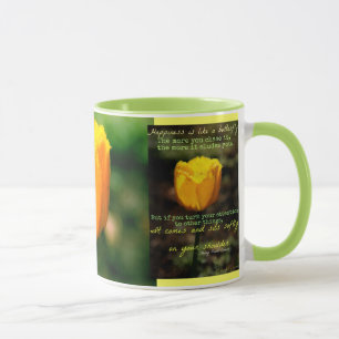 La felicidad es como una taza de la mariposa