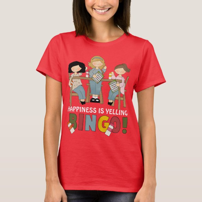 La felicidad es la camiseta de BINGO AMARILLANTE p (Anverso)