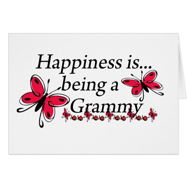 La felicidad es ser una mariposa Grammy (Anverso (Horizontal))