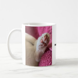 La felicidad es un gato cálido. Taza de café para 