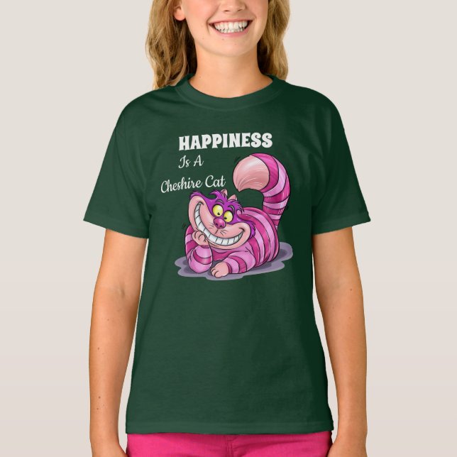 La Felicidad Es Una Camiseta De Gato Cheshire (Anverso)