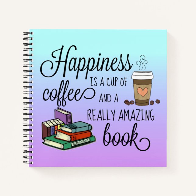 La felicidad es una copa de café y un libro asombr (Anverso)