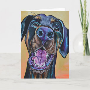 La felicidad es una tarjeta de felicitación del