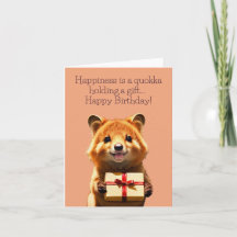 La felicidad es una tarjeta de felicitación gracio