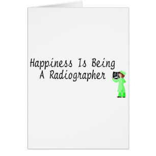 La felicidad está siendo ayudante radiólogo
