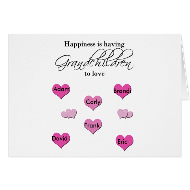 La felicidad está teniendo nietos a amar (Anverso (Horizontal))