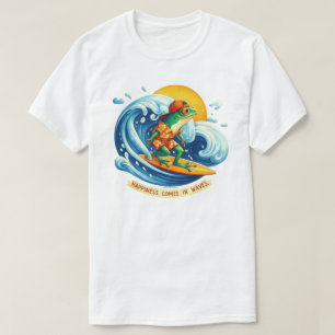 La Felicidad Llega en Olas Camiseta Gráfica de Cit