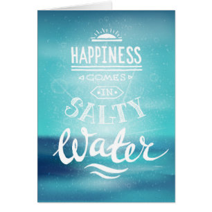 La felicidad viene en agua salada