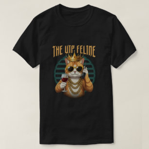 La Felina VIP – Camiseta Real de Gato Divertida