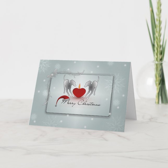 La Feliz Navidad del Greyhound italiano (Anverso)