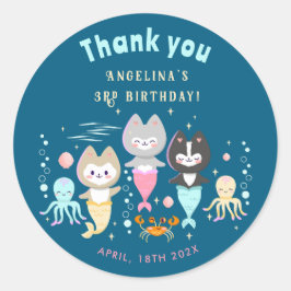 La fiesta de cumpleaños de los Pegatinas redondos 