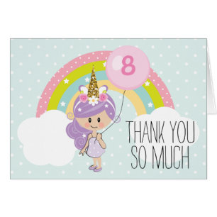 La fiesta de cumpleaños del unicornio le agradece
